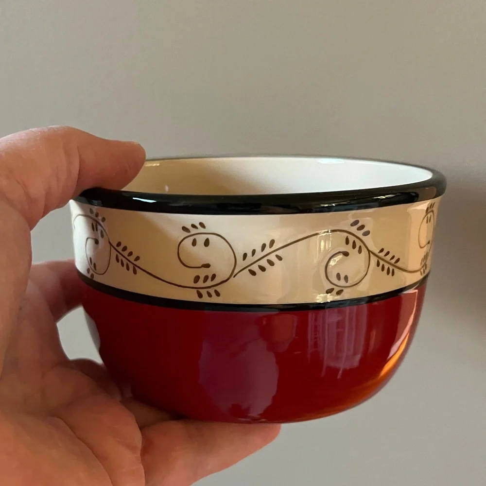 Rooster Ceramic Spoon Handle Butter Knife - Red, Black, Cream